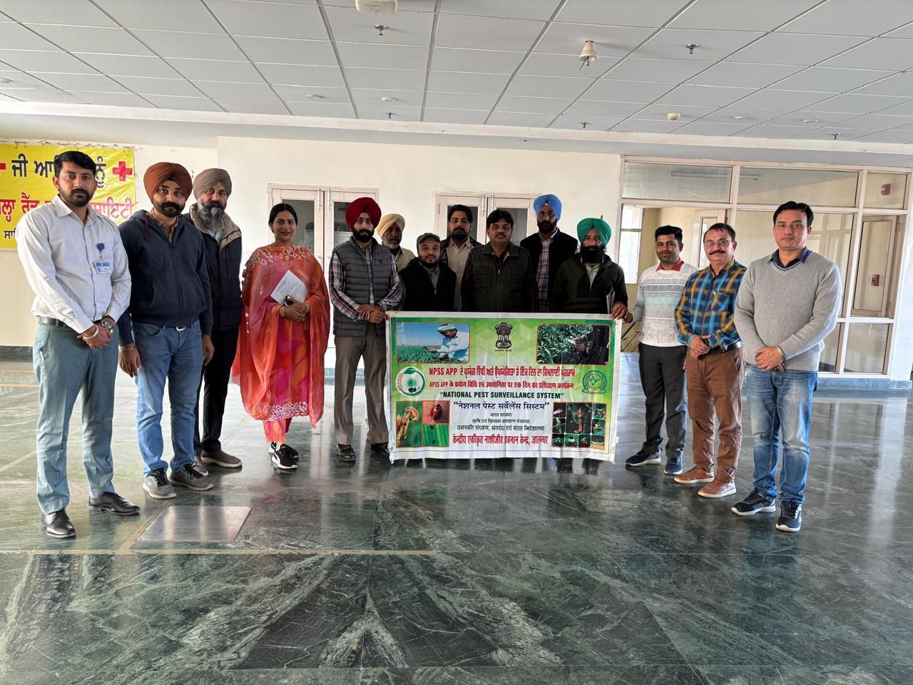 Organizing a training program on the WhatsApp app National Pest Surveillance System developed by the government for the prevention of crop and pest diseases